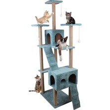 Nursoft Residence Kedi Tırmalama Evi Turkuaz