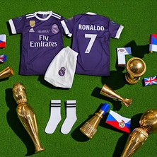 Ronaldo Mor Real Madrid Çoraplı 2017 Cardiff Şampiyonlar Ligi Finali 3'lü Mor