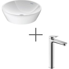 Duravit D-Neo 40 cm Çanak Lavabo ve Wave Lavabo Bataryası Xl