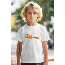 Baskılı Bisiklet Yaka Kısa Kollu Çocuk Tişört