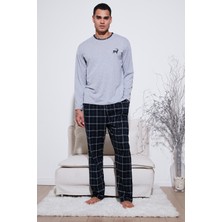 Buratti Pamuklu Regular Fit Bisiklet Yaka Ekoseli Pijama Takımı Erkek Pijama Takımı 6574001