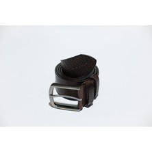 The Booss %100 Deri 4 cm Tbk 014 Koyu Kahverengi Düz Desen