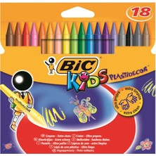 Bic Plastidecor Silinebilir Pastel Boya 18 Renk Karton Kutu (8297714)