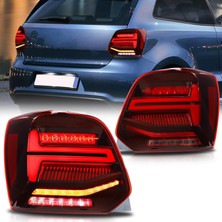 Vw Polo 6c 2015.2017 Audi Dizayn Q2 Kırmızı Ledli Arka Stop Lambası