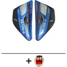 Falcon Sk 100-4 Mavi Yan Kapak Takımı+Hdiye Tzmanya Sticker