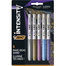 Bic Intensity Permanent Markör Metalik Renkler 5'li (946042)