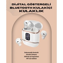 Kulakiçi Bluetooth Kulaklık V5.3 – 4’lü Set, Dijital Ekranlı, Gürültü Engelleme