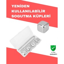 Hızlı Soğutma Özellikli Paslanmaz Metal Buz Küpü Takımı