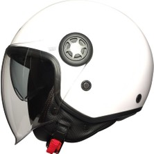 Freem FR-612 Yarım Kask Güneş Vizörlü Italyan Gold (Xl)