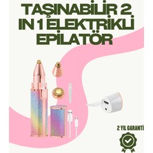 8000 Rpm Taşınabilir Epilatör – Kaş Düzeltici ve Dudak Epilatörlü Pille Çalışan