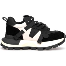 Lufian 121230049 Yoko Kadın Hakiki Deri Klasik Sneaker Siyah