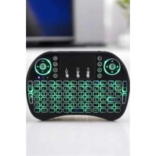 Tv Uyumlu Mini Klavye Q Klavye Işıklı Tüm Cihazlara Uyumlu