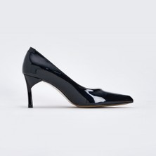 Kadın Stiletto [060064], Siyah Rugan, 39