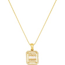 Köşeli Baget 14 Ayar Altın Kolye