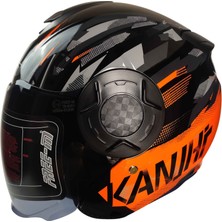 Freem FR-665 Yarım Kask Güneş Vizörlü Orange (M)