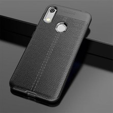 Honor 8A Kılıf Deri Görünümlü Deriko Premium Silikon Kapak