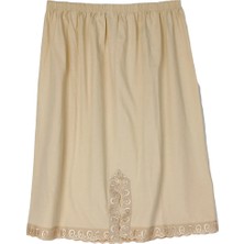 Tamamen Pamuklu Dizaltı Penye Etek Astarı Jüpon 36-42 Beden