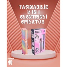 Paslanmaz Çelik Bıçaklı USB Epilatör – Kaş, Üst Dudak ve Çene Tüy Temizleyici
