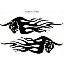 Siyah Boğa Figürü Sticker