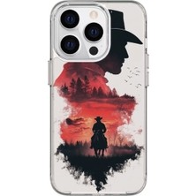 IPHONE 15 Pro Max Özel Red Dead Redemption Tasarımlı Lüks Silikon Kılıf