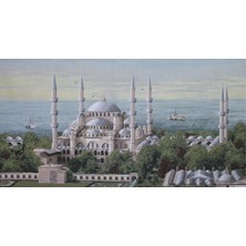 Belıeve Sultan Ahmet Jakarlı Dokuma Goblen   Dekoratif  Çerçevesiz Pano Tablo 70*140