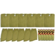 6'lı Yüksek Kalite Terletmeyen Fanilya Iç Çamaşır ve Çorap Seti