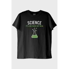 Nuugg Bilim Sihir Siyah Tişört