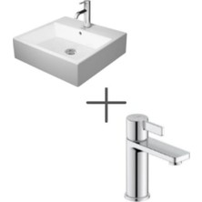Duravit Vero Air 50 cm Lavabo ve D-Neo Lavabo Bataryası, Medium