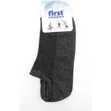 Erkek Patik Çorap Düz (12 Adet) Antrasit Std