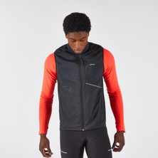 Decathlon Kiprun Erkek Koşu Yeleği Siyah Isı Yalıtımlı Rüzgar Geçirmez 100% Polyester L Beden
