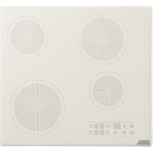 Alveus Vitroseramik 641 Beyaz Elektrikli  Ocak 60 cm