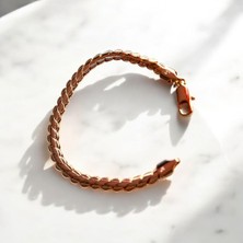 Juping Kalın Burgulu Şık Çelik Bileklik