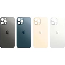 Uyumlu Iphone 12 Pro Arka Kapak Lazer Kesim Süper Kalite Cam -Siyah