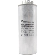 Xkoren 35+5 Uf / 50X100 / 400V / 2+3+4 Pinli / Klima Kondansatörü