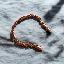 Juping Ince Oval Burgulu Çelik Bileklik