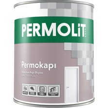 Permolit Permokapı Sentetik Amerikan Panel Kapı Boyası Beyaz Yarı Mat 0,75L - 2,5l | Yüksek Örtücülük, Sararmaya Karşı Dirençli
