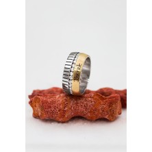 Kişiye Özel Karartma Motifli Zirkon Taşlı İsimli Bayan Alyans