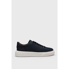 Lufian Tommy Lacivert Erkek Deri Sneaker