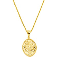 Bilezikci Yaşam Çiçeği 14 Ayar Altın Kolye