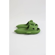 Benorra WG500 Haki Unisex Tam Ortopedik Köpekbalığı Terlik %100 Vegan Konforlu Tasarım