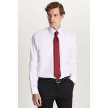 Regular Fit Beyaz Non-Iron %100 Pamuk Doğa Dostu Ekoteks Belgeli Ütü Gerektirmez Gömlek