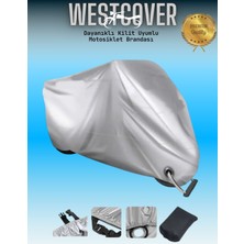 Motoran Cross XV-250  Uyumlu Kilit Uyumlu Gri Motosiklet Brandası,örtüsü,çadırı