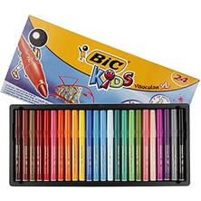 Bic Visa Yıkanabilir Jumbo Keçeli Kalem 24 Renk (8290053)