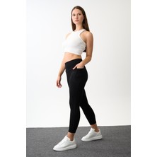 Cep Detaylı Yüksek Bel Tayt