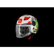 Kask mt Çocuk Lıte Dino A0 Beyaz