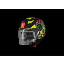 Kask mt Çocuk Lıte Dino A1 Mat Siyah