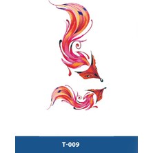 Tattoo T-009 Renkli Tilki Desen Geçici Dövme-Tatto