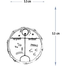 Tattoo MED-140 Yarı Kalıcı Şaman Şeması Desen Dövme-Tatto