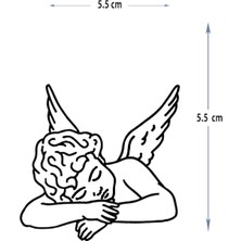 Tattoo MED-080 Yarı Kalıcı Uyuyan Melek Eros Desen Dövme-Tatto