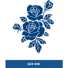 Tattoo GZX-098 Yarı Kalıcı Gül Desen Dövme-Tatto